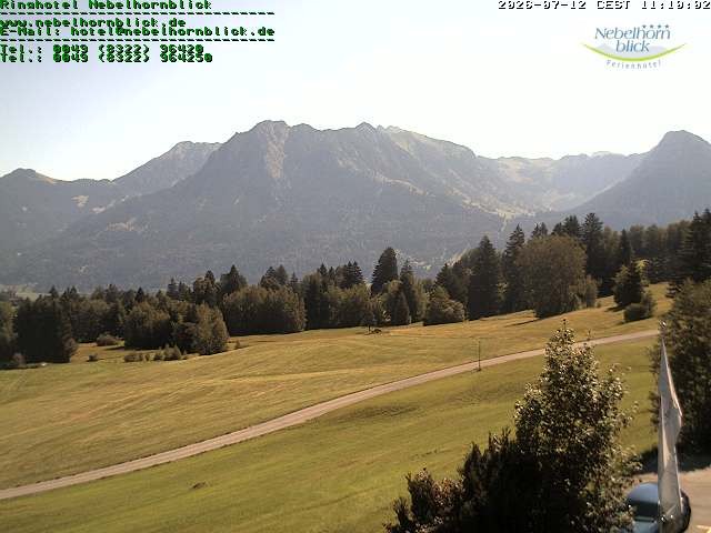 Archiv Foto Webcam Nebelhornblick