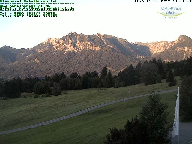 Archiv Foto Webcam Nebelhornblick