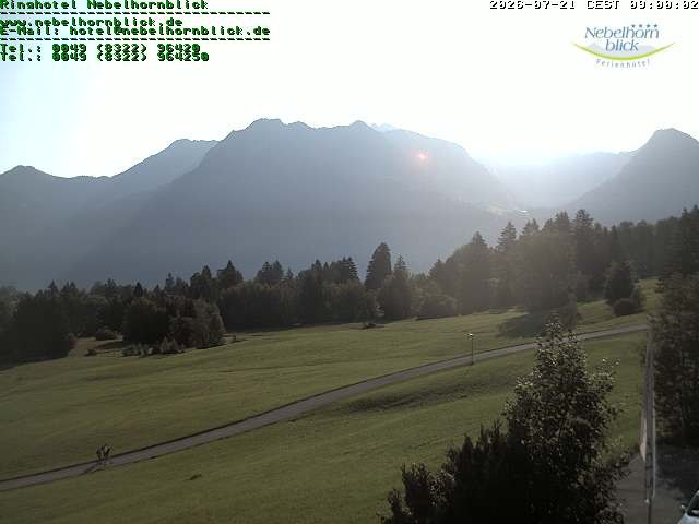 Archiv Foto Webcam Nebelhornblick