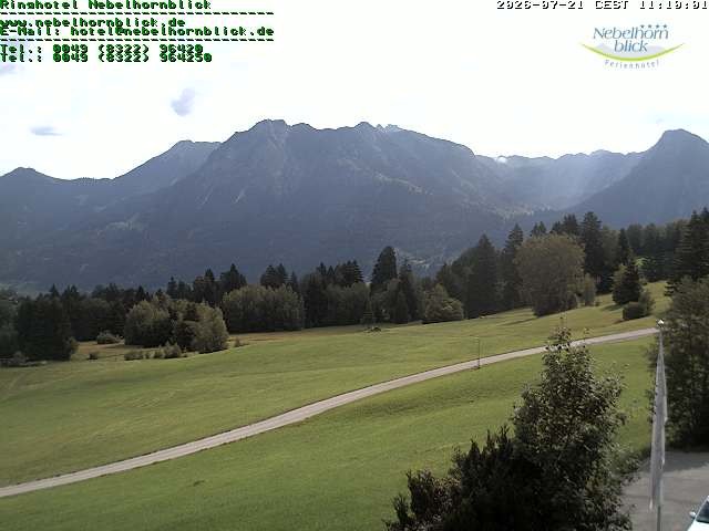 Archiv Foto Webcam Nebelhornblick