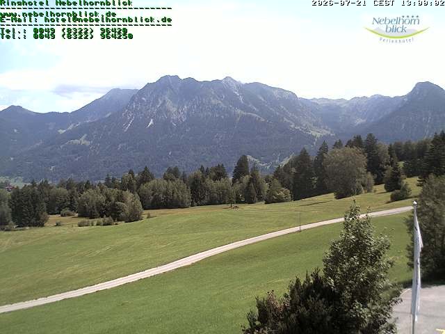 Archiv Foto Webcam Nebelhornblick