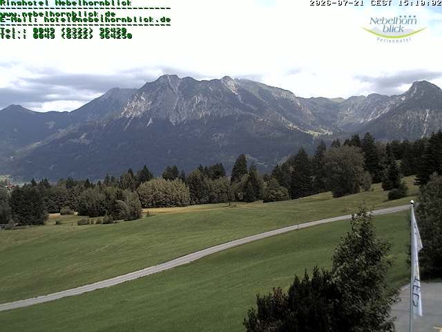 Archiv Foto Webcam Nebelhornblick