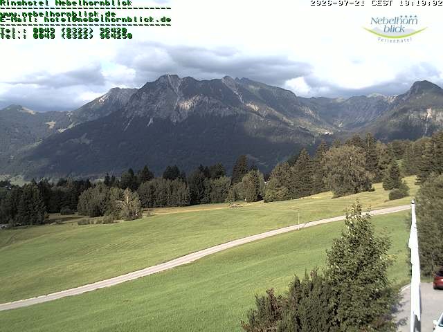 Archiv Foto Webcam Nebelhornblick