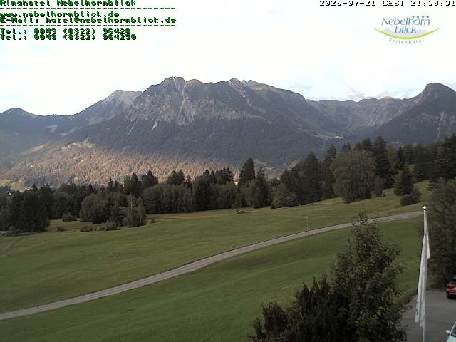 Archiv Foto Webcam Nebelhornblick
