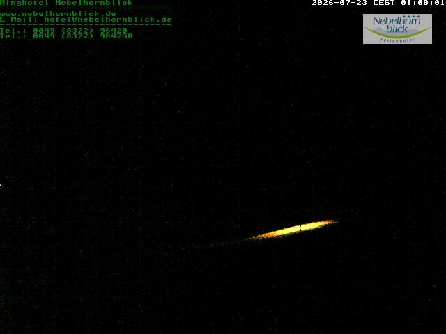 Archived image Webcam Hotel Nebelhornblick