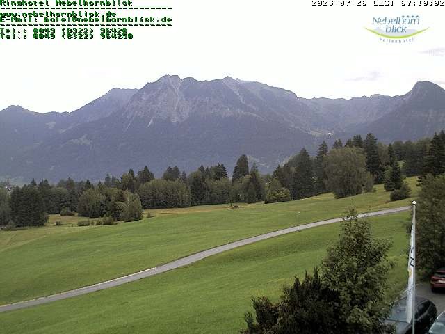 Archiv Foto Webcam Nebelhornblick