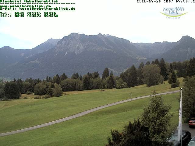 Archiv Foto Webcam Nebelhornblick