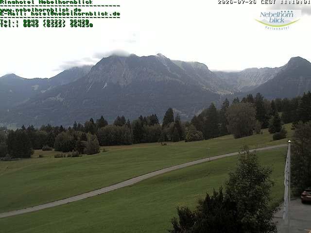 Archiv Foto Webcam Nebelhornblick