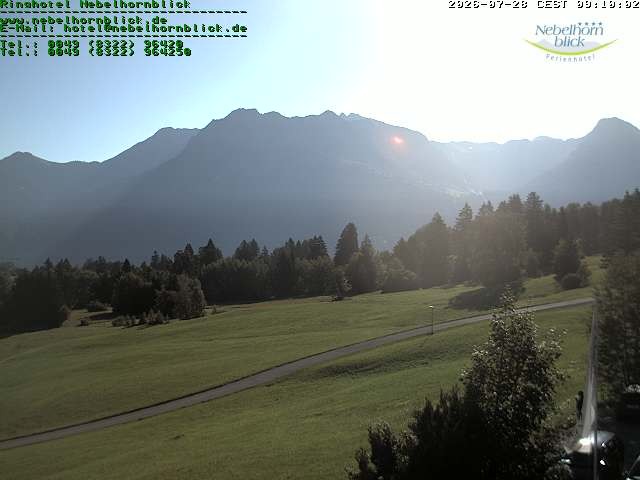 Archiv Foto Webcam Nebelhornblick