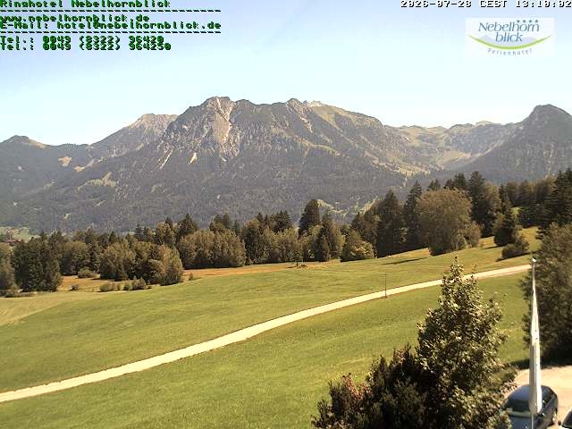 Archiv Foto Webcam Nebelhornblick