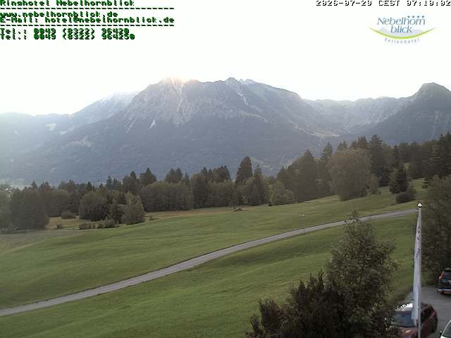 Archiv Foto Webcam Nebelhornblick