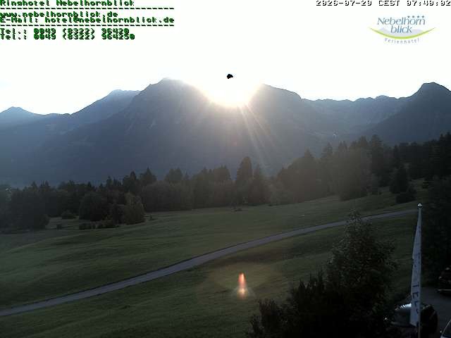 Archiv Foto Webcam Nebelhornblick