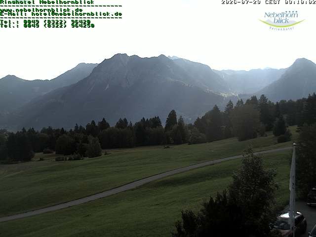 Archiv Foto Webcam Nebelhornblick