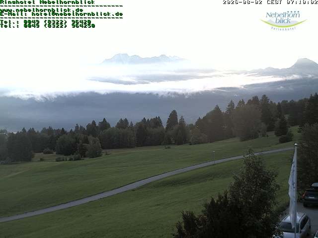 Archiv Foto Webcam Nebelhornblick