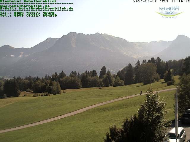 Archived image Webcam Hotel Nebelhornblick
