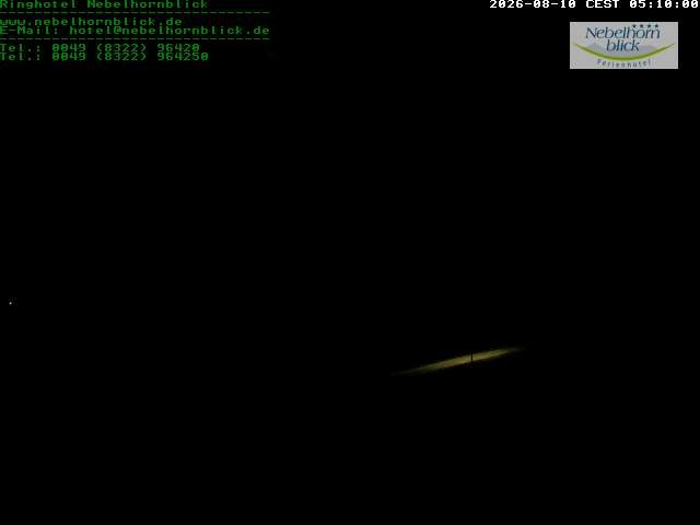 Archived image Webcam Hotel Nebelhornblick