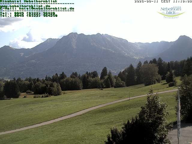 Archiv Foto Webcam Nebelhornblick
