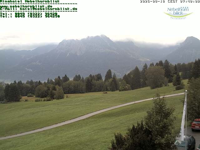 Archiv Foto Webcam Nebelhornblick
