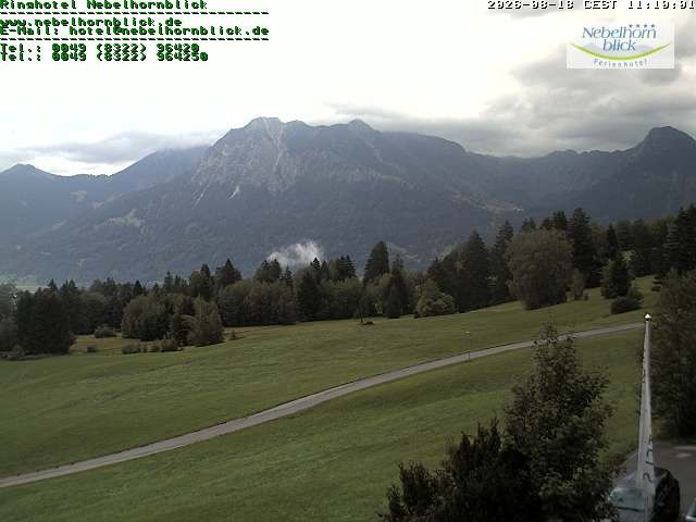 Archiv Foto Webcam Nebelhornblick