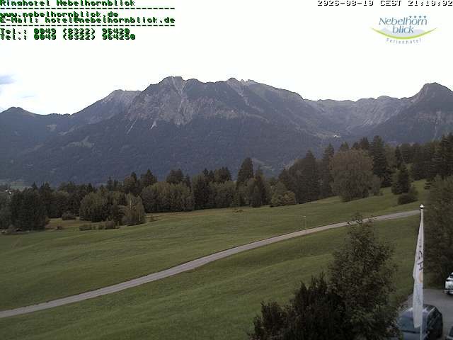 Archiv Foto Webcam Nebelhornblick