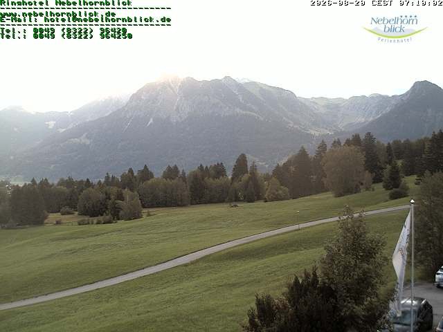 Archiv Foto Webcam Nebelhornblick