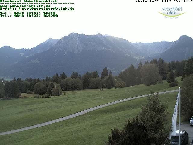Archiv Foto Webcam Nebelhornblick