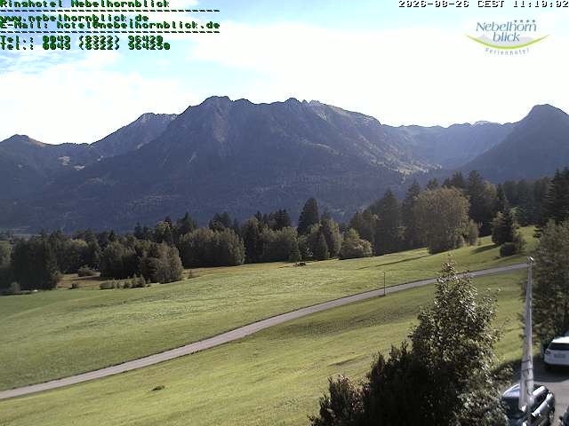 Archiv Foto Webcam Nebelhornblick