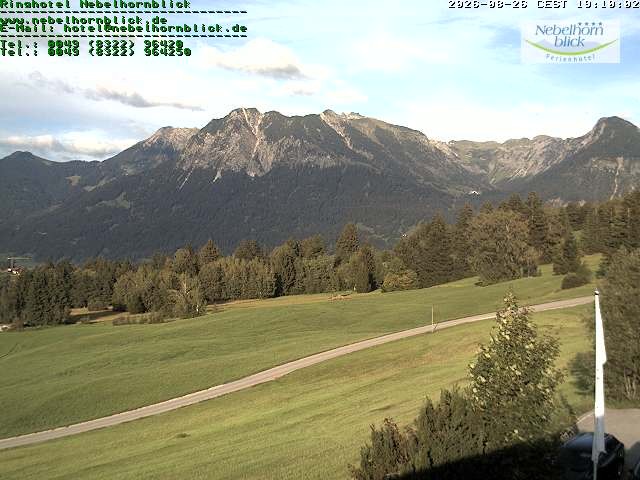 Archiv Foto Webcam Nebelhornblick