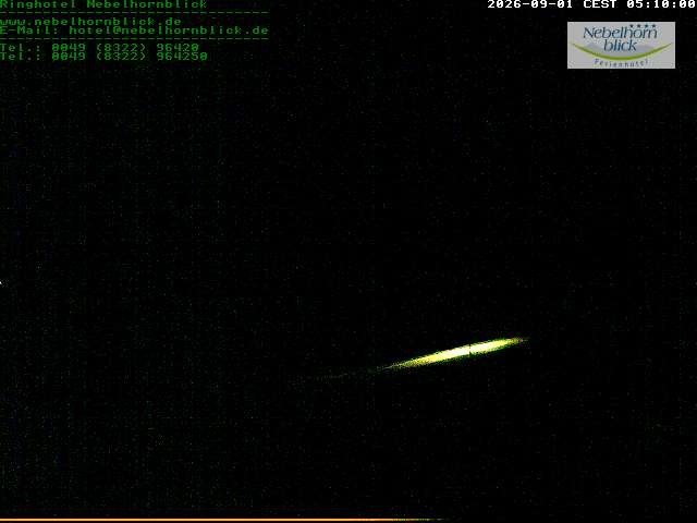 Archived image Webcam Hotel Nebelhornblick