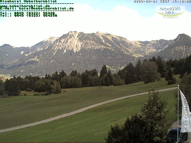 Archived image Webcam Hotel Nebelhornblick