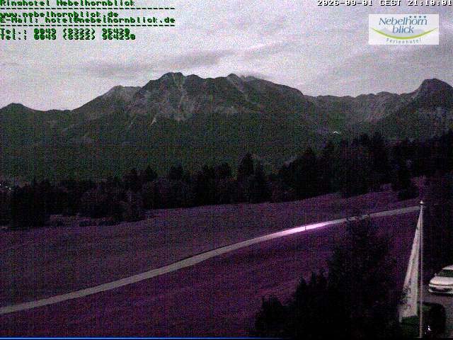 Archiv Foto Webcam Nebelhornblick