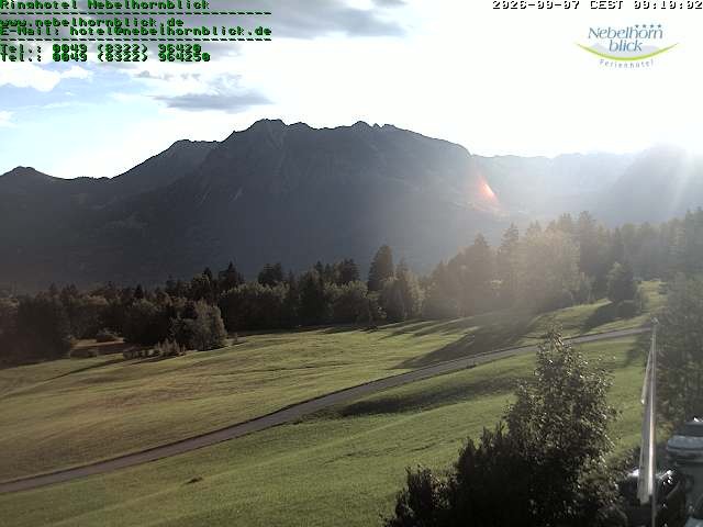 Archiv Foto Webcam Nebelhornblick