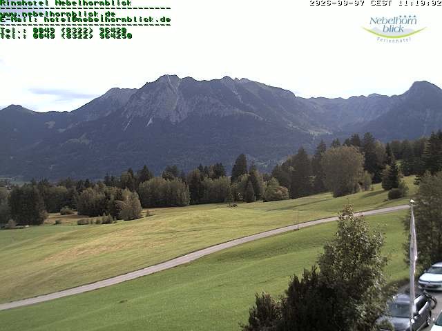 Archiv Foto Webcam Nebelhornblick