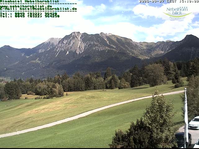 Archiv Foto Webcam Nebelhornblick