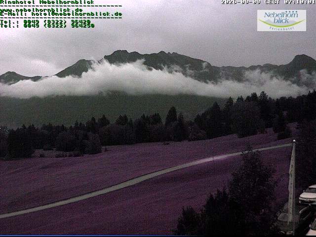 Archiv Foto Webcam Nebelhornblick