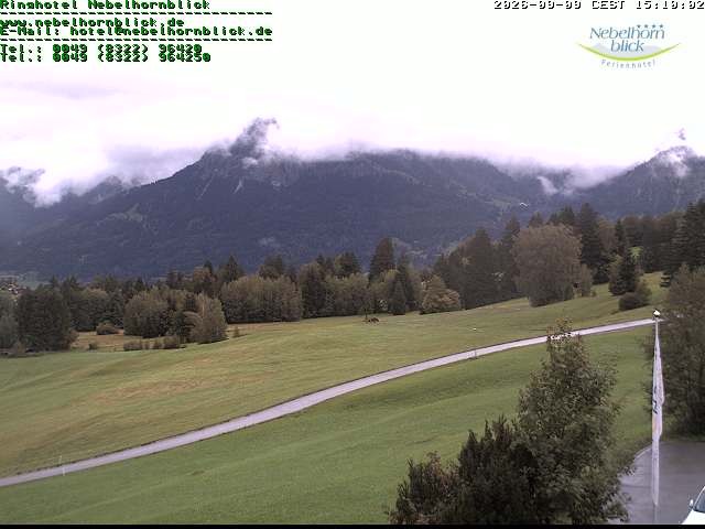 Archiv Foto Webcam Nebelhornblick