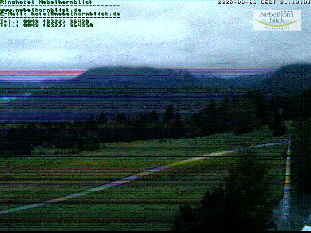 Archiv Foto Webcam Nebelhornblick