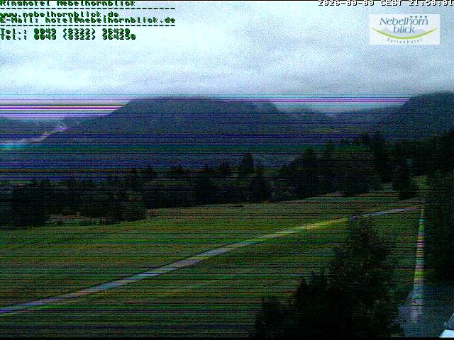 Archiv Foto Webcam Nebelhornblick
