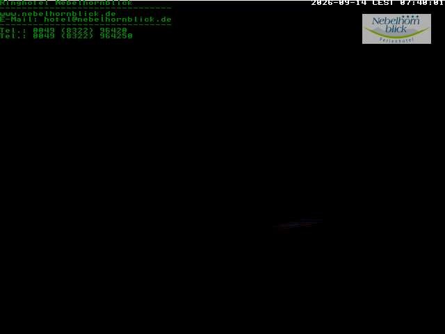 Archiv Foto Webcam Nebelhornblick