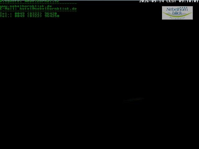 Archiv Foto Webcam Nebelhornblick