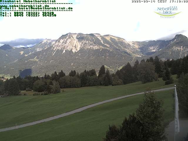 Archiv Foto Webcam Nebelhornblick