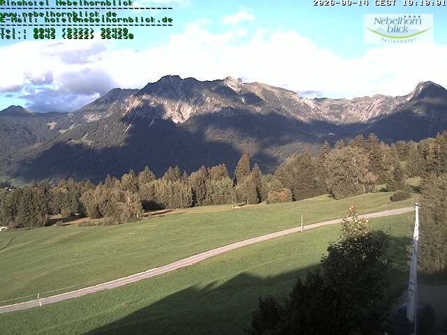 Archiv Foto Webcam Nebelhornblick