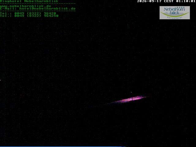Archived image Webcam Hotel Nebelhornblick