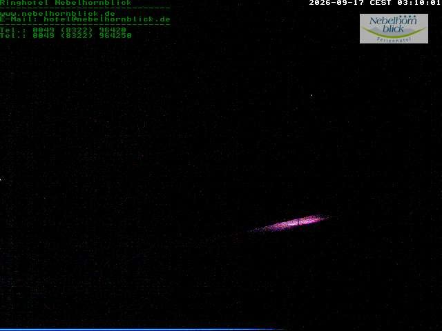 Archived image Webcam Hotel Nebelhornblick