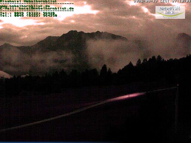 Archiv Foto Webcam Nebelhornblick