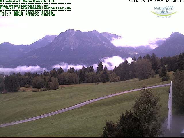 Archiv Foto Webcam Nebelhornblick