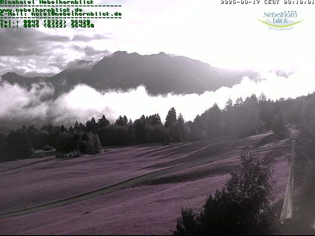 Archiv Foto Webcam Nebelhornblick