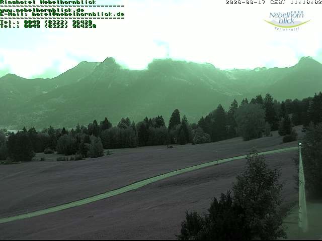 Archiv Foto Webcam Nebelhornblick