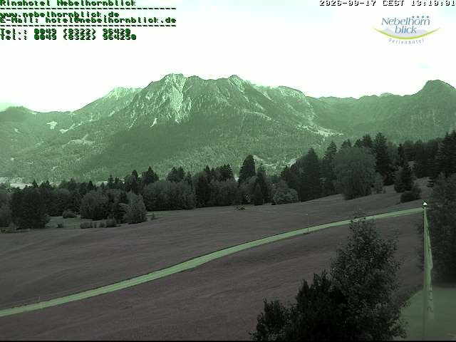 Archiv Foto Webcam Nebelhornblick