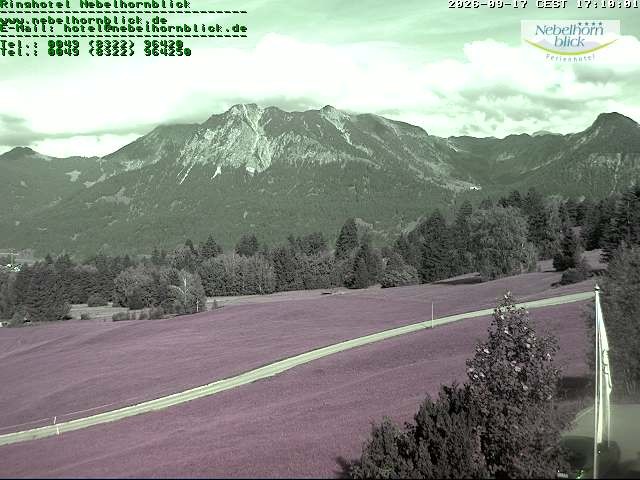 Archiv Foto Webcam Nebelhornblick